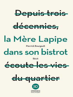 cover image of La Mère Lapipe dans son bistrot